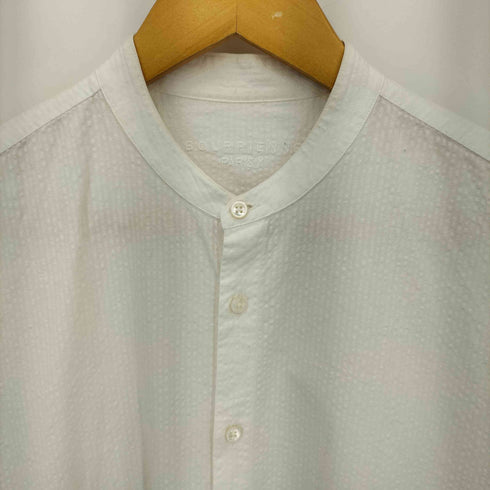 BOURRIENNE PARIS X  X-ARTISTE アルティスト バンドカラー サッカー ロング シャツ メンズ import:S